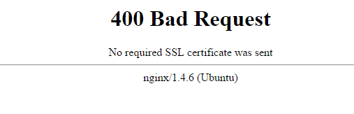Warning when two way TLS is set up and a client certificate is not provided